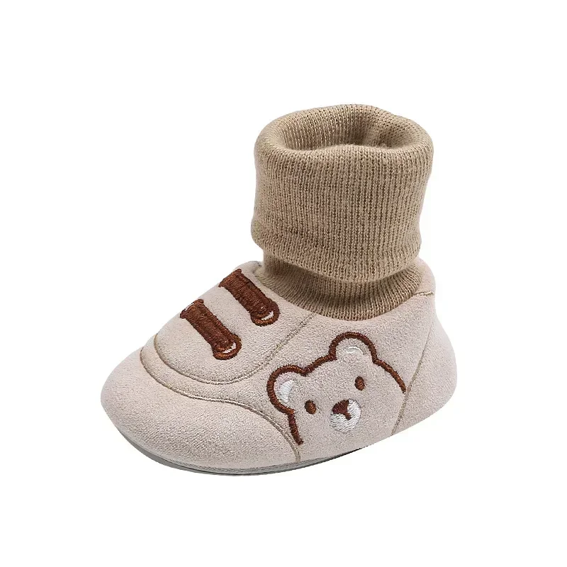 Autumn and Winter Babies 3-6-12 Months Eight Months Cloth Shoes Simple Indoor Non-slip Toddler Shoes for Boys and Women