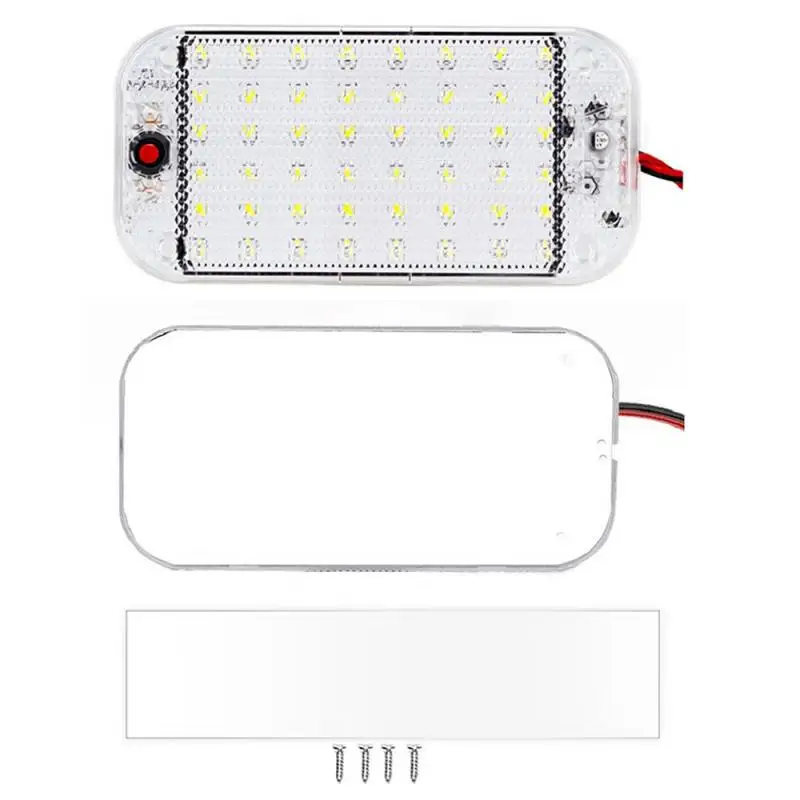 LED Panel Light Car Interior Reading Lamp High Brightness Cabin Lights for Van Truck RV Boat Camper Lights Strip 12V-24V