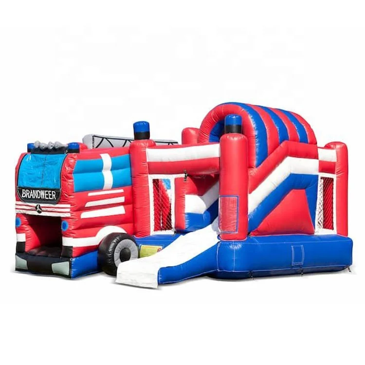 

Парк развлечений на открытом воздухе, надувной пожарный, прыгающий дом, надувной замок, сухая горка, коммерческий надувной замок с горкой
