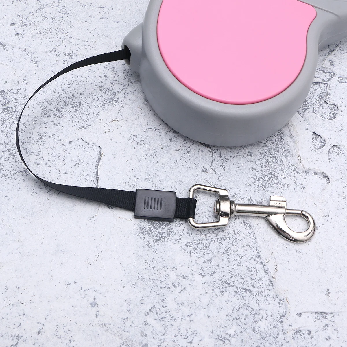 

5M Automatic Retractable Dog Leash Pet Lead Telescopic Traction Rope Pink Braking One Large Handle For