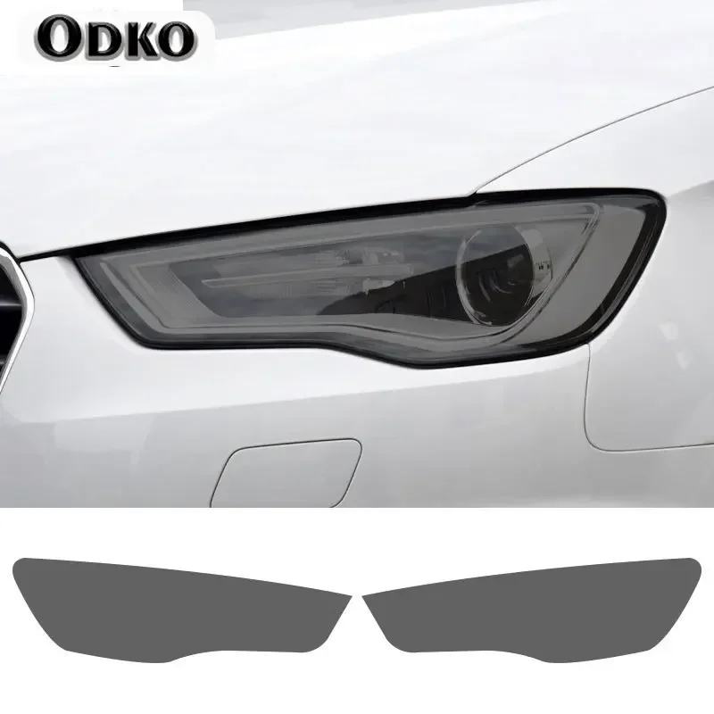 

For Audi A3 8V S3 RS3 8Y 2021 2022 S Line Sportback 2014-On Car Headlight Protective Film Transparent Smoked Black TPU Sticker