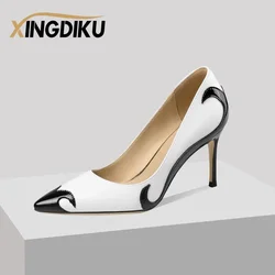 Pumps 2022 Spring Autumn New Fashion Women's High Heels Stiletto 6.5-8.8cm Sexy Pointed Toe Party Women's Shoes Chaussures Femme