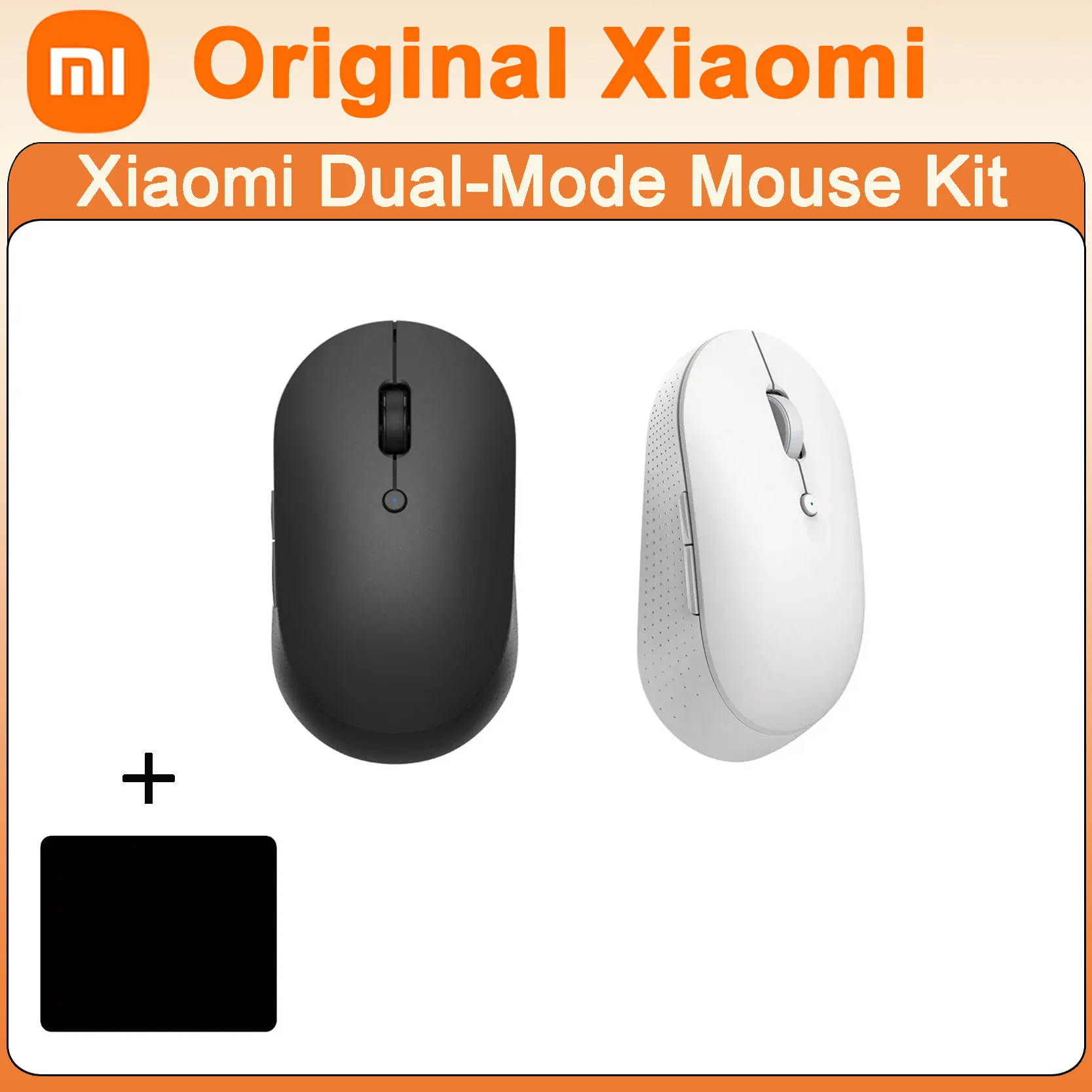 

Original Xiaomi Mijia Wireless Dual-Mode Mouse Silent Ergonomic Bluetooth USB Side Buttons Protable Mini Wireless Mouse