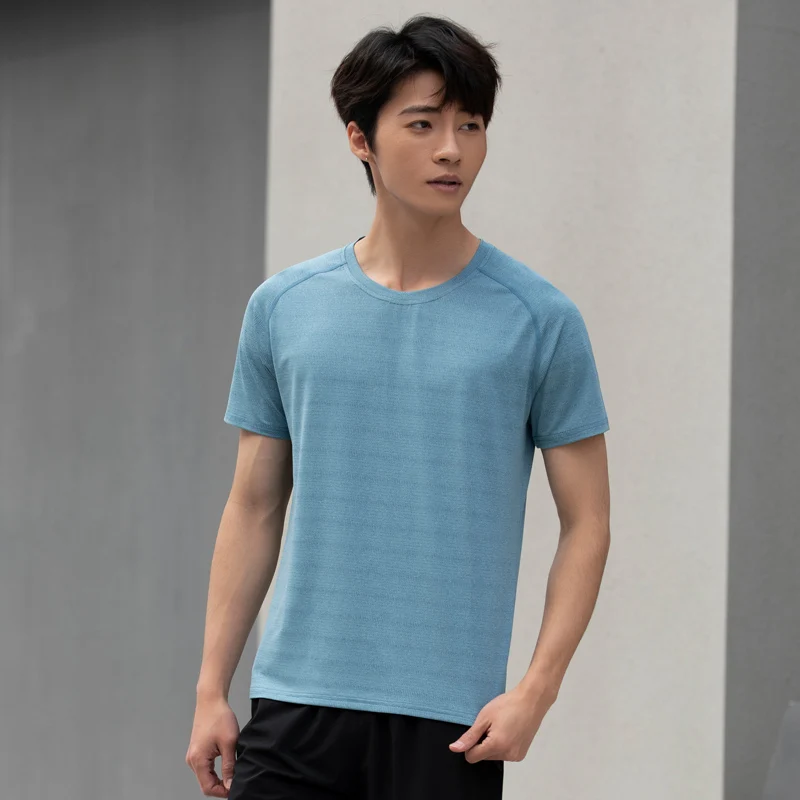 Jogging Sportswear Tee Mesh Quick Dry Running Comfort Casual Breathable Sports Shorts Sleeve Fashion Outdoor Gym Men T-shirts