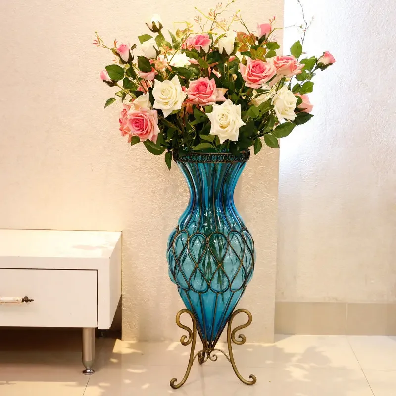 Lily large living room flower arrangement light luxury ornament