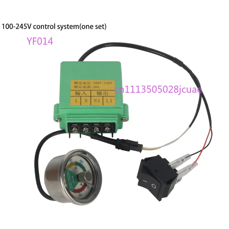 0-40MPa High Pressure Pump Air Compressor with Auto Stop, Pressure Gauge M10×1, 100-245V / 12V Control System, One Set