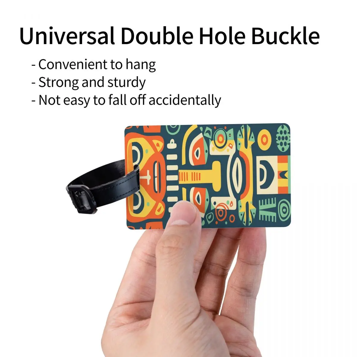 Etykieta bagażowa z motywem azteckim, naklejka na walizkę, pokrowiec ochronny na torbę podróżną, identyfikator.