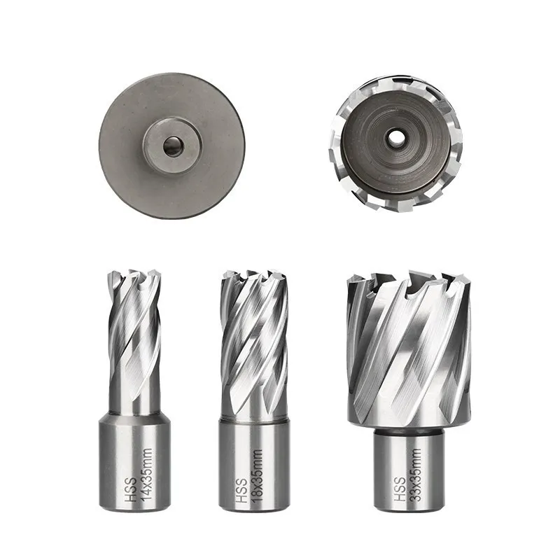 HSS Annular Cutter 0.47/0.62/0.74/0.78/0.9/0.98/1.18/1.65inch Core Drill Bit Weldon Shank Hole Saw Hollow Drill Bit