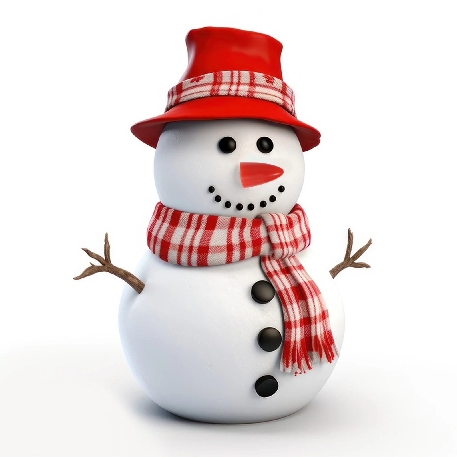

100 Pcs Carrot Snowman Nose Toy Carrots Craft Pvc Santa Claus Safety Mini for