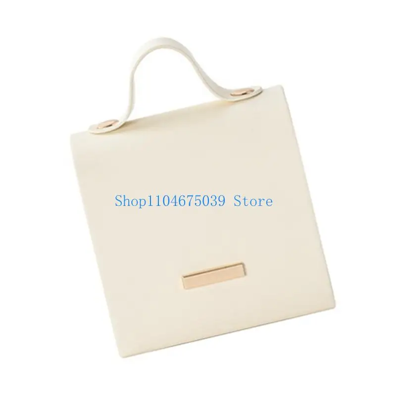 5ASD منظمي المجوهرات المدمجة لـ ON GO PU CASE مقصورات متعددة تؤمن قلادات أقراط أحمر الشفاه