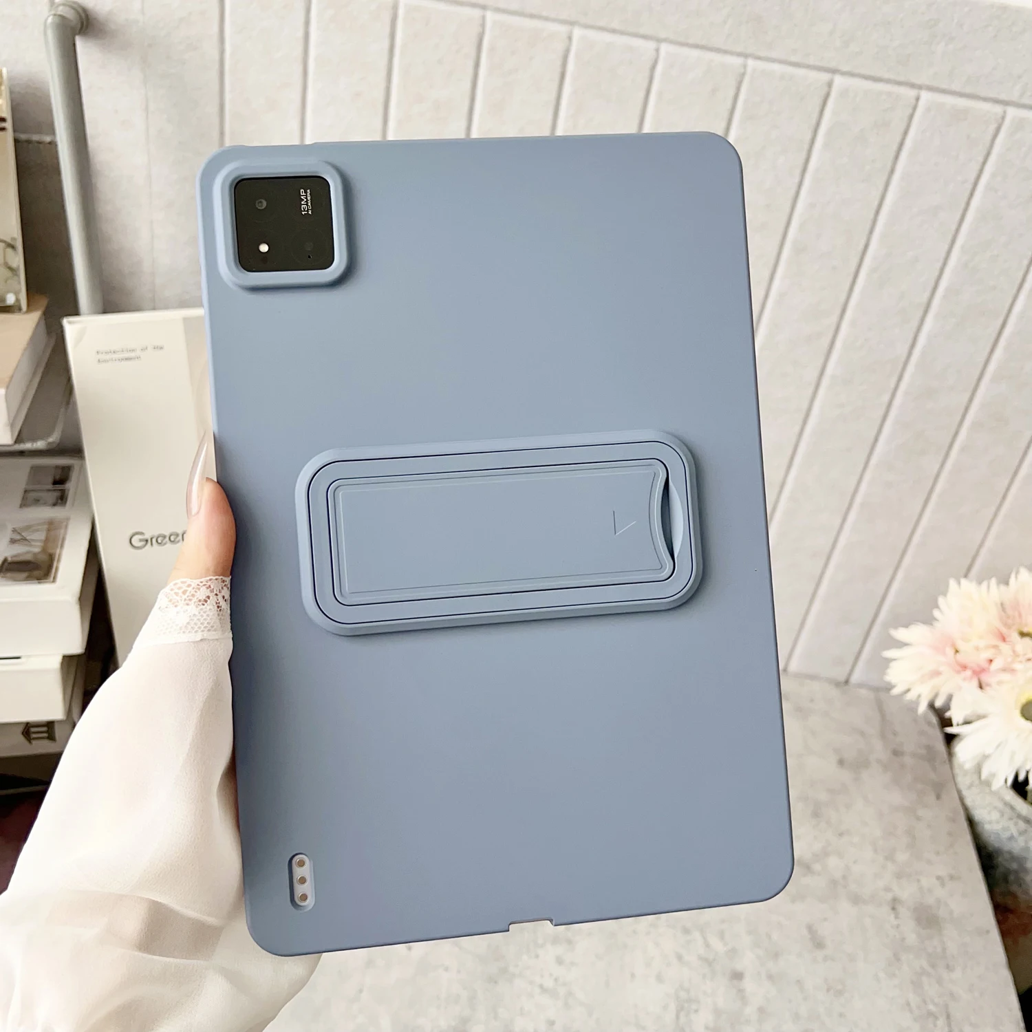 Etui na tablet z składaną podstawką do Xiaomi MI Pad 8 7 6 5 Pro 6S Redmi K Pad 2 SE 11 8.7 12.4, miękka silikonowa obudowa z funkcją stojaka. — zdjęcie produktu 5