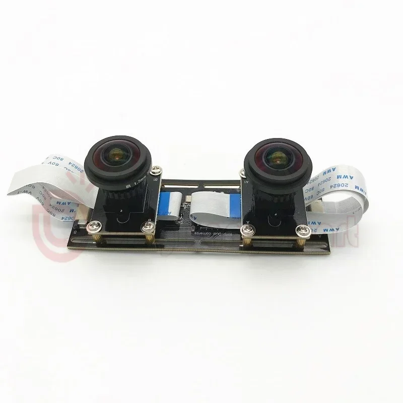 2MP 1080P Fisheye Wide View Angle Dual lens Synchronized  Flexible 3D Stereo Webcam UVC USB Camera Module