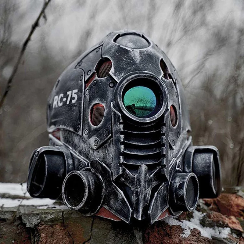 Le Cool Halloween steampunk helmet game robot mask headgear
