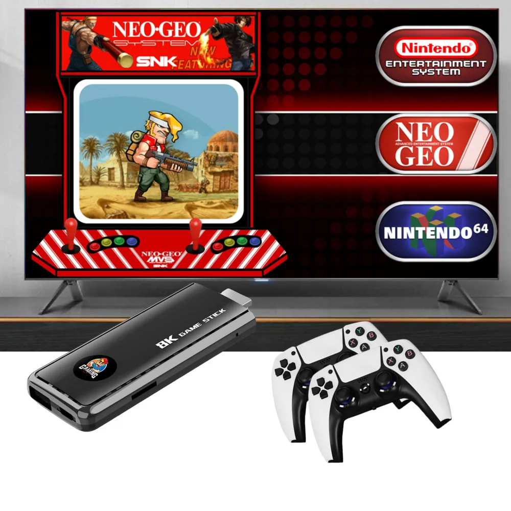 2024 30000+ Games Dongle, Retro Game  Handheld Console, Plug and Play Video Game Stick, Retro Play Retro Game Stick 15 emulators