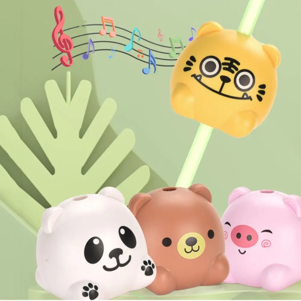 Cartoon Fun Music Sounds Toy Animal Drinking Sound Straws With Water And Liquid Sensors 9 Interesting Sound Effects