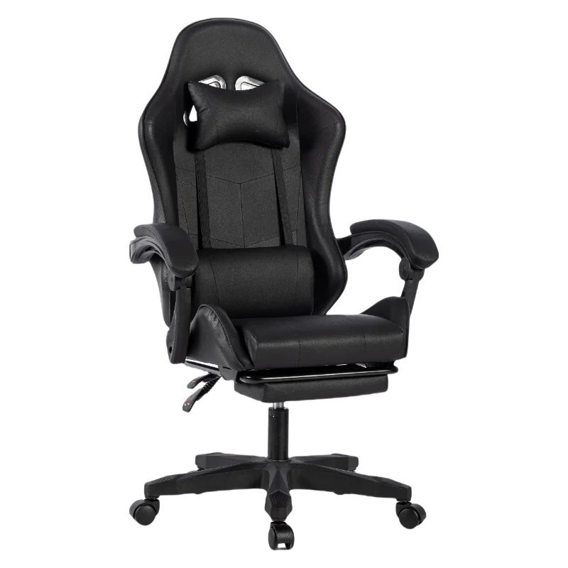 

July005 Ergonomic High Back PC Gaming Chair with Footrest Modern Executive Design Leather Metal Material Office Chair Massage Fe