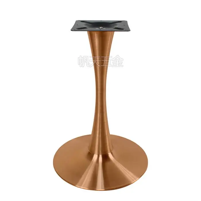 Industrial made furniture parts rose gold table base metal table legs for western restaurant