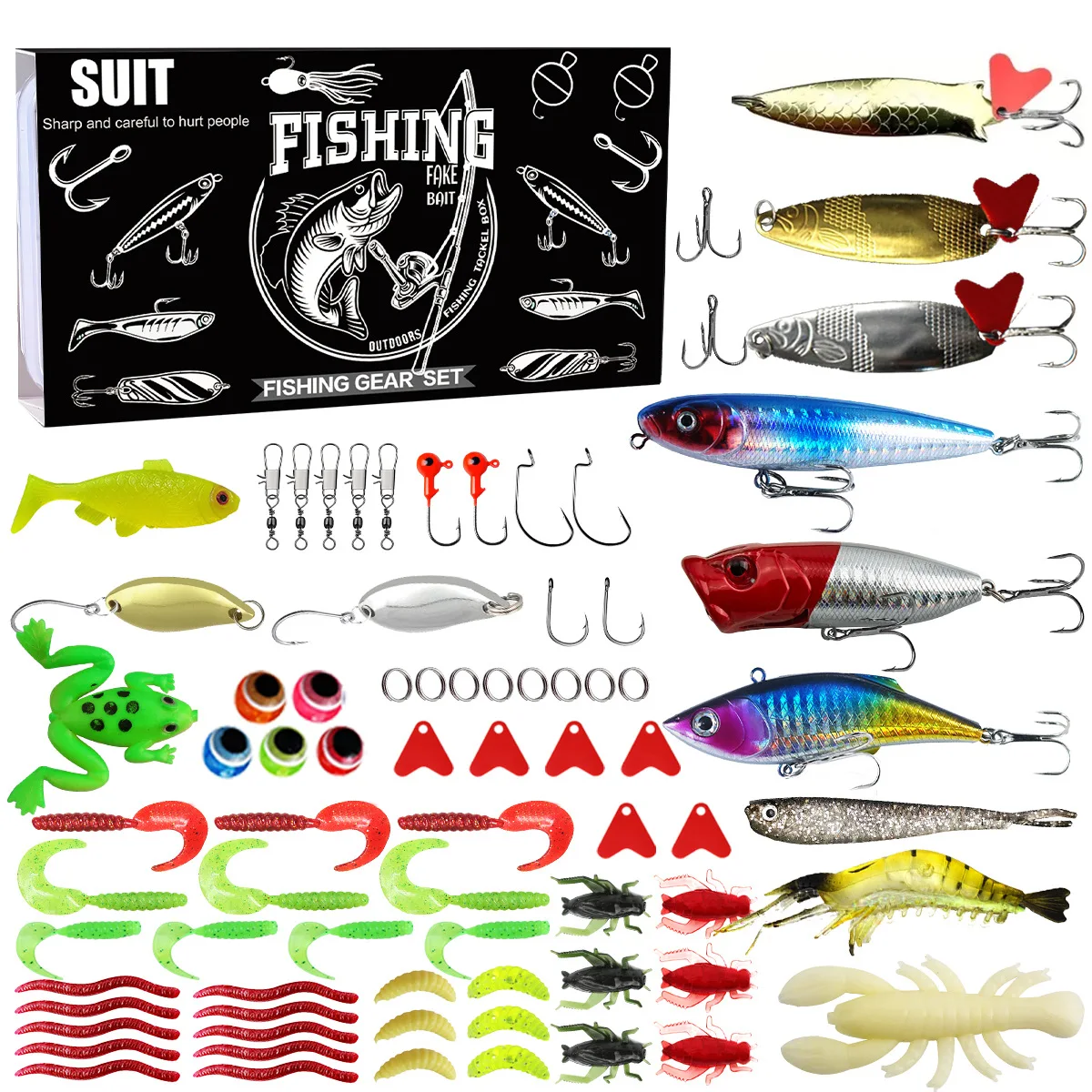 Calendario de Adviento para Pesca – 24 Señuelos y Accesorios
