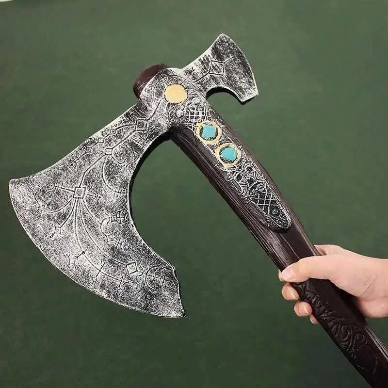 35inch PU Kratos Katana Axe God of War 4 Anime Cosplay Prop Athena Blade Chaos Samurai Sabre Real Size Japanese Katana Sword Toy view 2