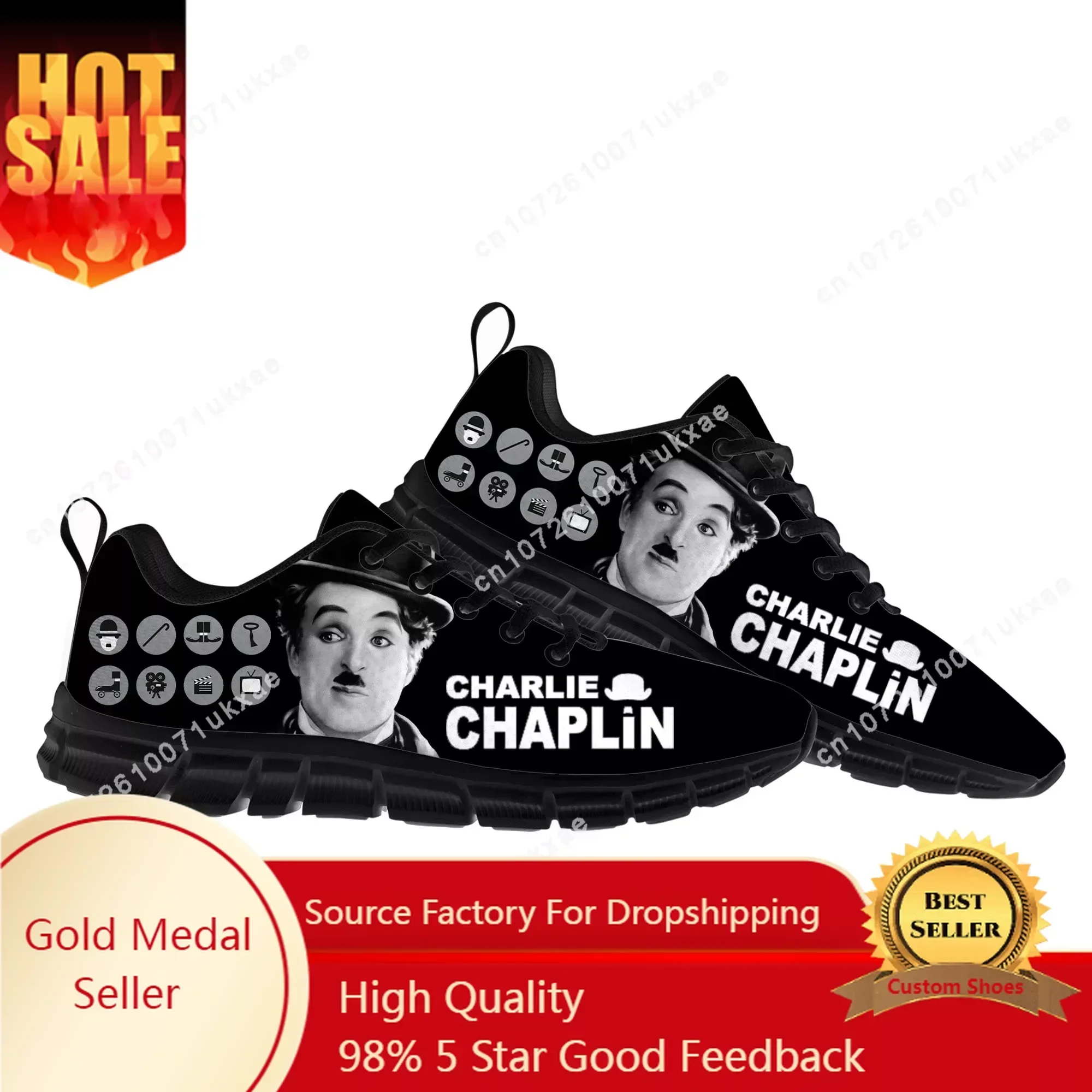 Charlie Chaplin Sports Shoes Mens Womens Sneakers High Quality Casual Sneaker Couple Custom Shoes