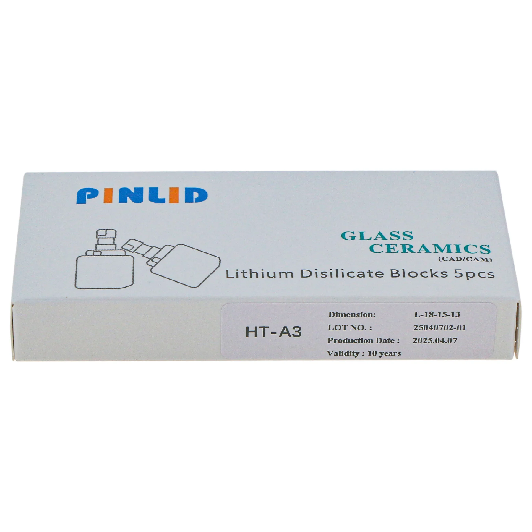 5Pcs/Box Dental C14 Emax Glass Ceramic CAD/CAM Cerec Blocks HT/LT Can Be Used As Molars'bridge