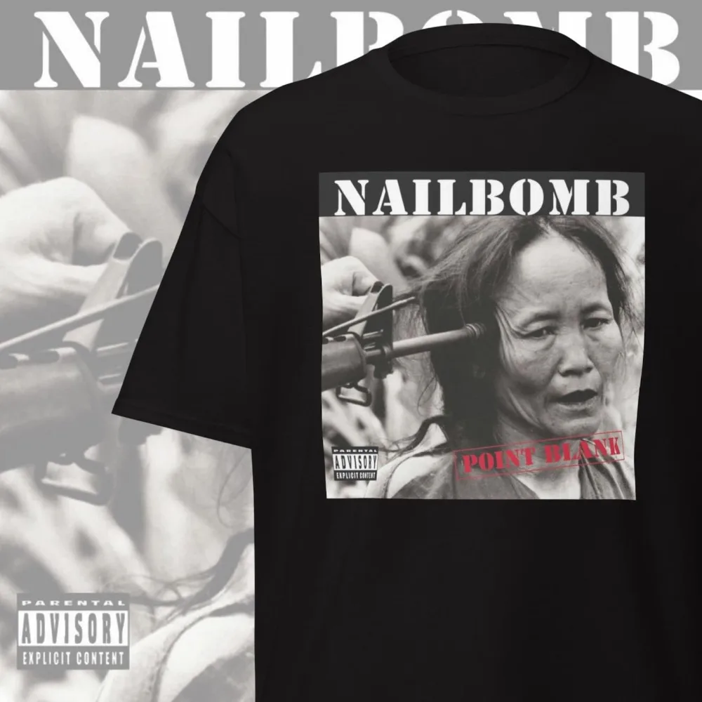 Nailbomb Ndustrial Thrash Metal Band Heavy Metal T-Shirt Underground Music Fans Shirt Frau Mann Baumwolle Grafik T-Shirts Erwachsene