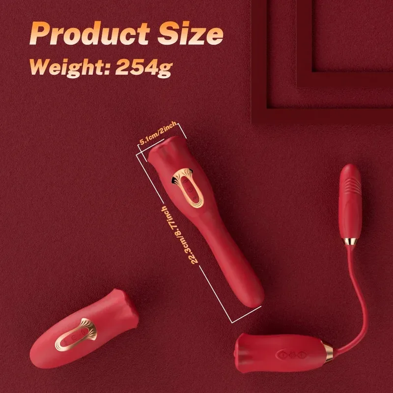 Tongue Licking Biting Vibrator for Women Oral Clitoris Nipple AnalStimulator Vagina Vibrators Female Masturbator Adult Sex Toy