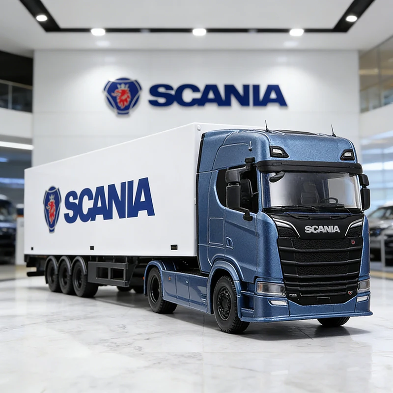 

Масштабная модель грузовика Scania 770S 1:43, Iveco S-Way, литая под давлением, коллекционная, игрушечная, для детей