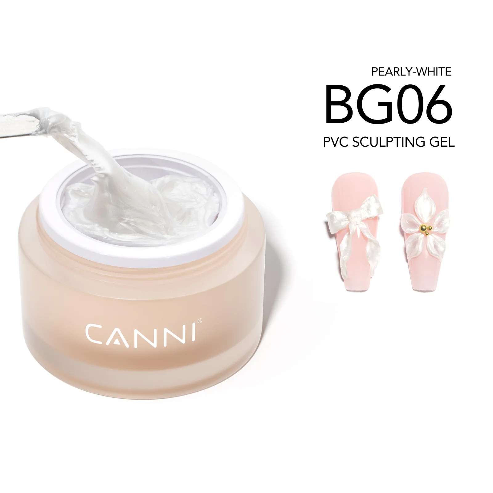 10g CANNI Fiber Base Coat Glasreparatur-Gel Hochglänzender Langlebiger Top Coat Halbtransparentes Milchweißes PVC 3D-Modellier-Gel – Detail 9