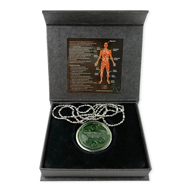 CAMAZ Amezcua Chi Pendant Glass Energy Disc Pendant Chi Energy Necklaces relieving stress