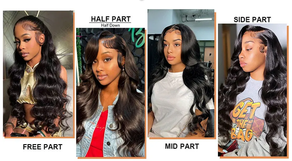 40-42 Zoll HD Transparent 13x4 13x6 Body Wave Lace Front Perücke 250 Dichte 360 Lace Frontal Perücke Echthaarperücken für Frauen 5x5 Perücke – Detail 1