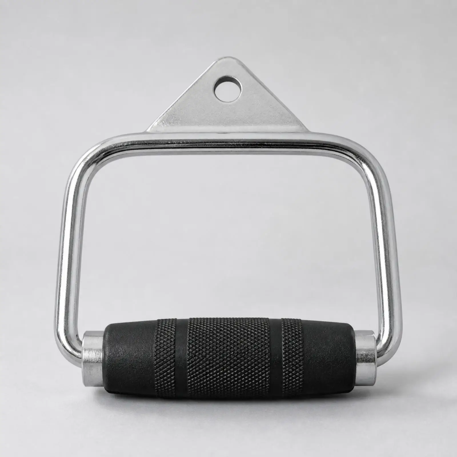 Steel Cable Exercise Grip for Home Gym Pulley Cables D Handle for Back Arm and Shoulder Workouts with Textured Rubber Coating