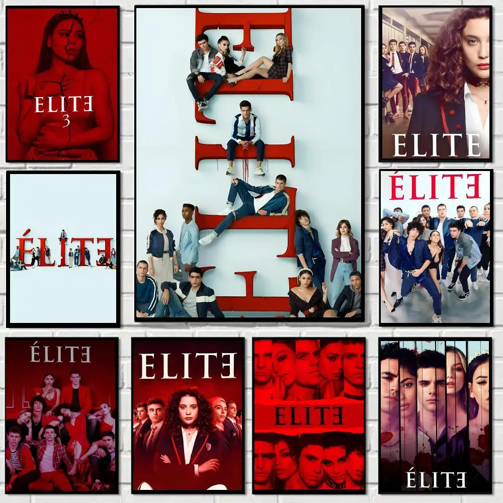 Spanish Thriller Movie Elite Poster Self-adhesive Decal Living Room Bedroom Party Bar Decor Moisture-proof Fade-resistant