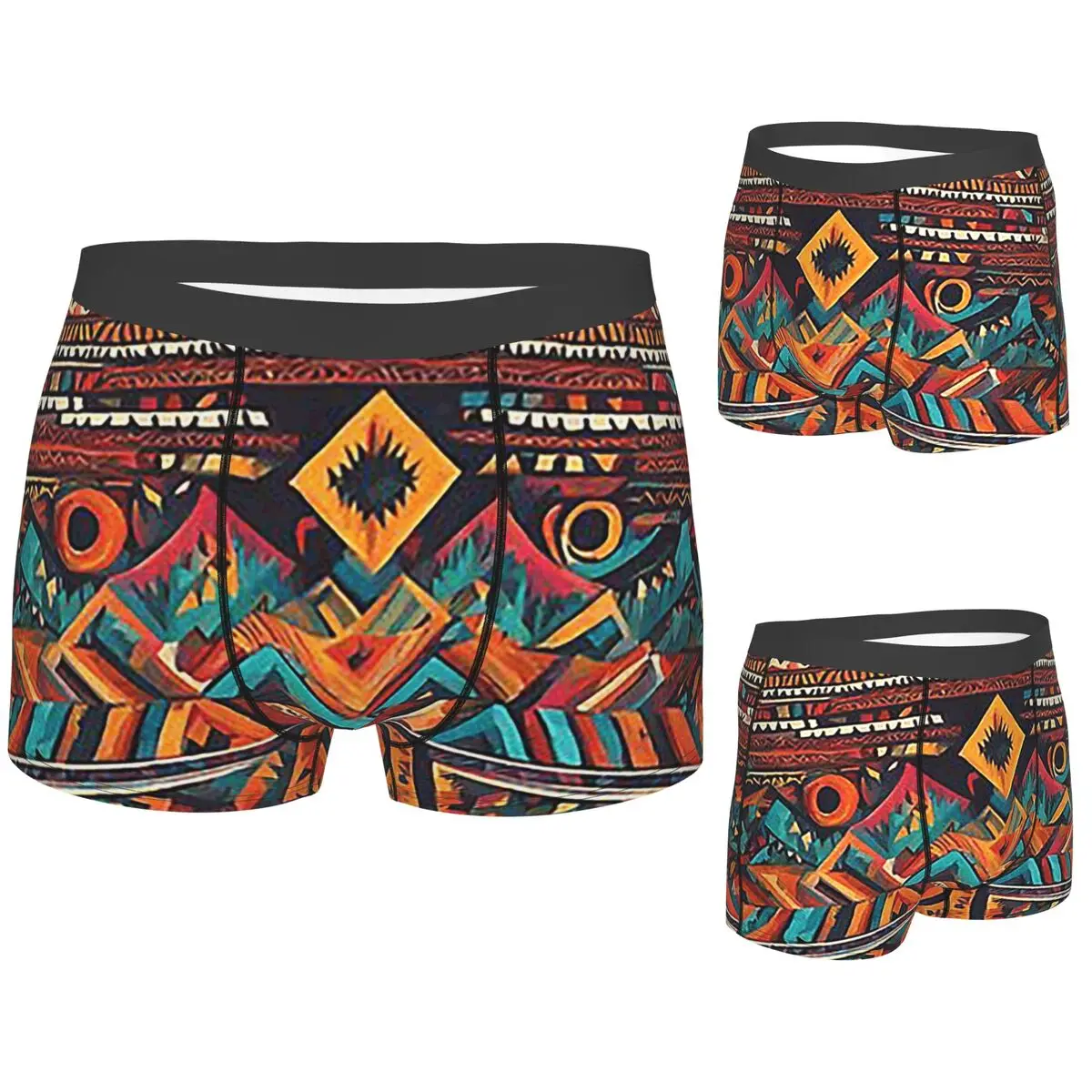 

Boxer Underpants Shorts Painted Original Tribal Patterns Panties Men Soft Underwear for Homme Man Boyfriend Gifts