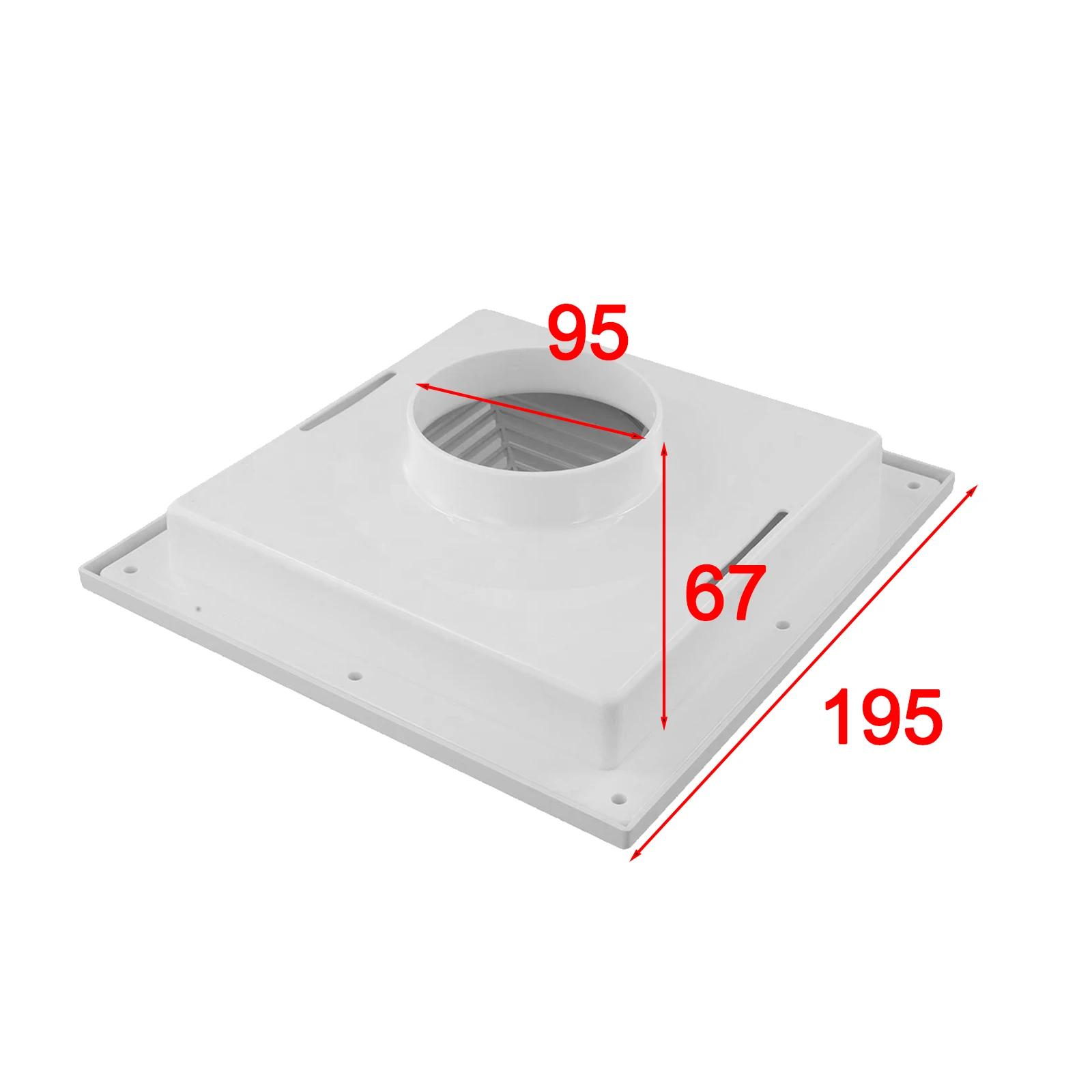 for-versatile-vent-diffuser-options-air-conditioning-150mm-ceiling-diffuser-sleek-square-design-wear-and-tear-resistant