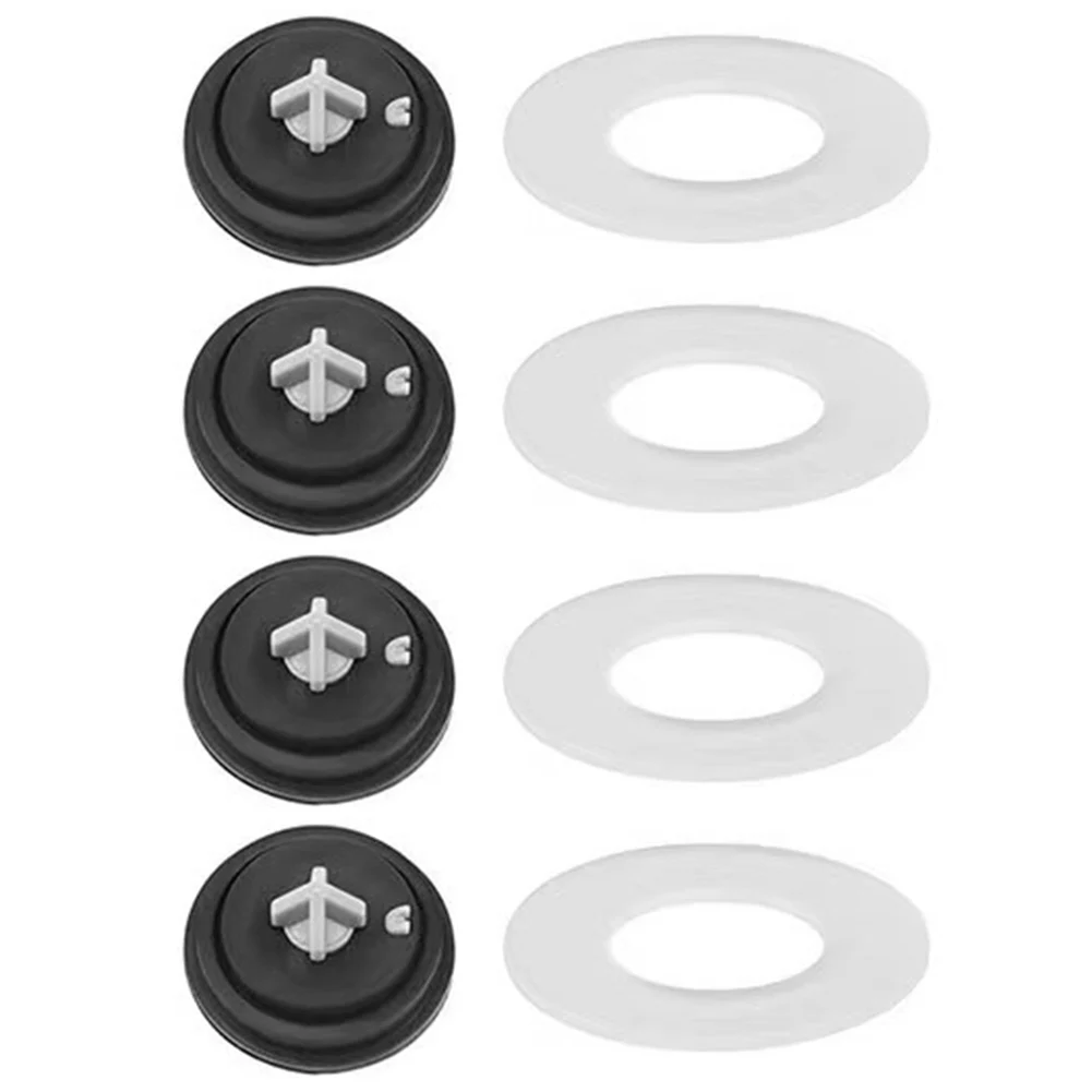 8pcs Drain Valve Water Stop Seal Rubber Diaphragm Toilet Flush Valve Seals For Siamp Fill Valves Ballvalve Bathroom Accessories