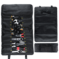 Tool Roll Bag, 23 Pocket Tool Bag, Portable Multi Tool Roll Bag, Tool Kit Roll Organizer, Screwdriver Wrench Roll Tool Storage