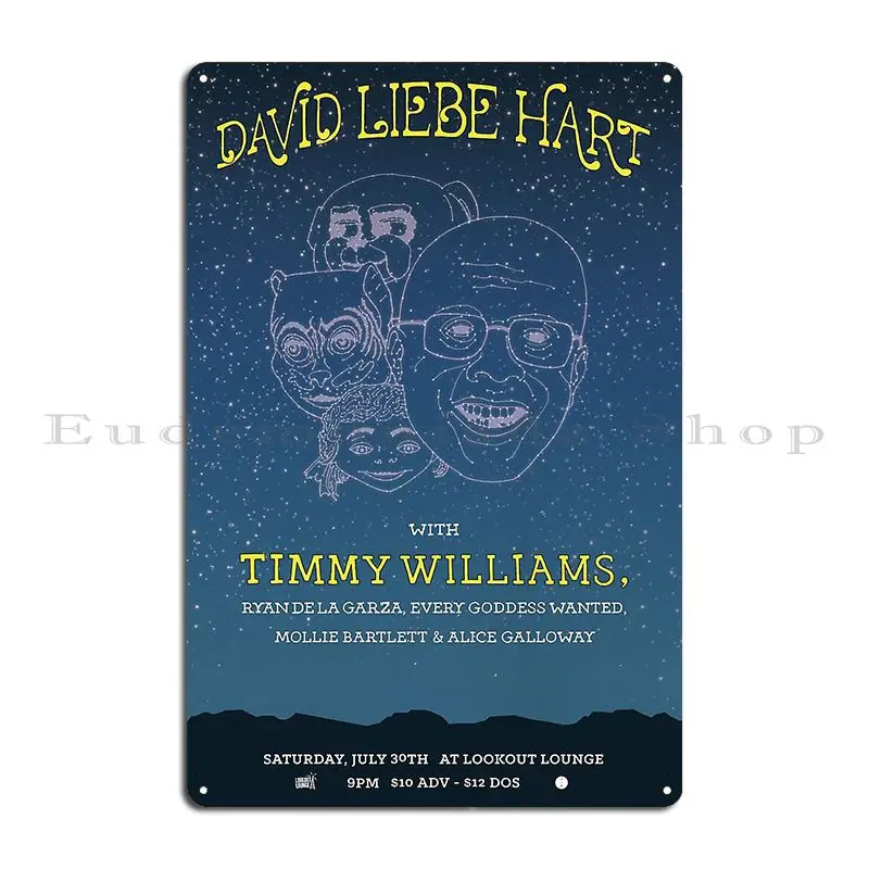 David Liebe Hart W Timmy Williams The Lookout Lounge Metal Plaque Poster Wall Custom Cinema Retro Printing Plaques