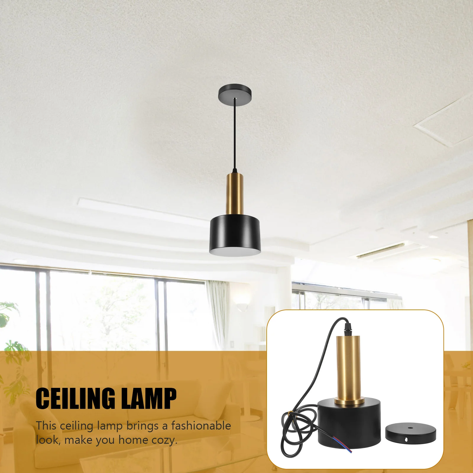 

1pc Nordic Ceiling Lamp Bedroom Hanging Light Design Indoor Pendant Lamp For Living Room Office Decor