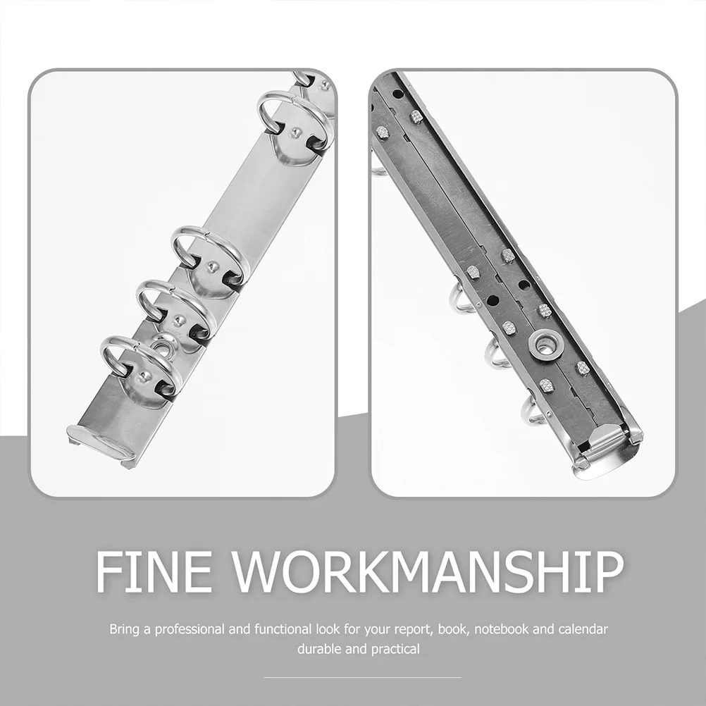 

5Pcs A6 Ring Mechanism Spine Bars for Loose Leaf Notebook Binder 6 Hole Organizer DIY Scrapbook Journal Accessories