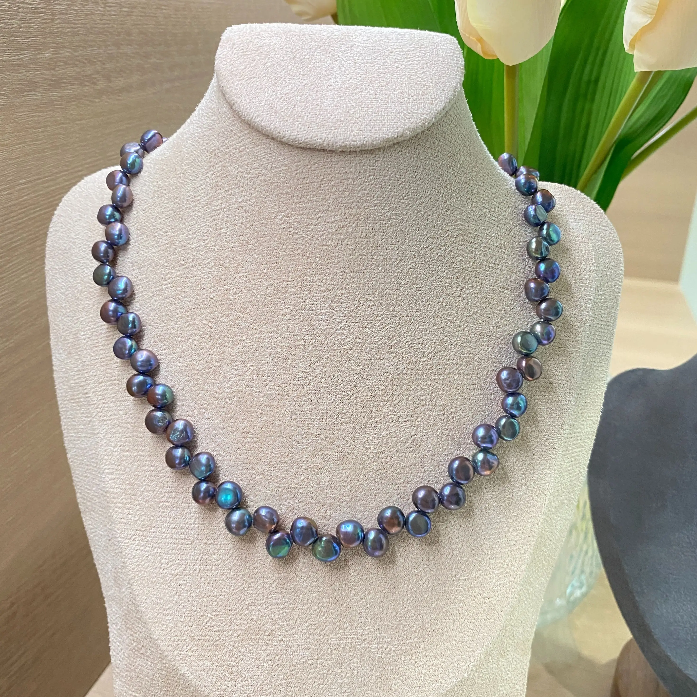 

Ожерелье из черного пресноводного жемчуга с застежкой из циркония, чокер из барочного жемчуга с бусинами, элегантное колье, бижутерия для женщин, подарок для девушек