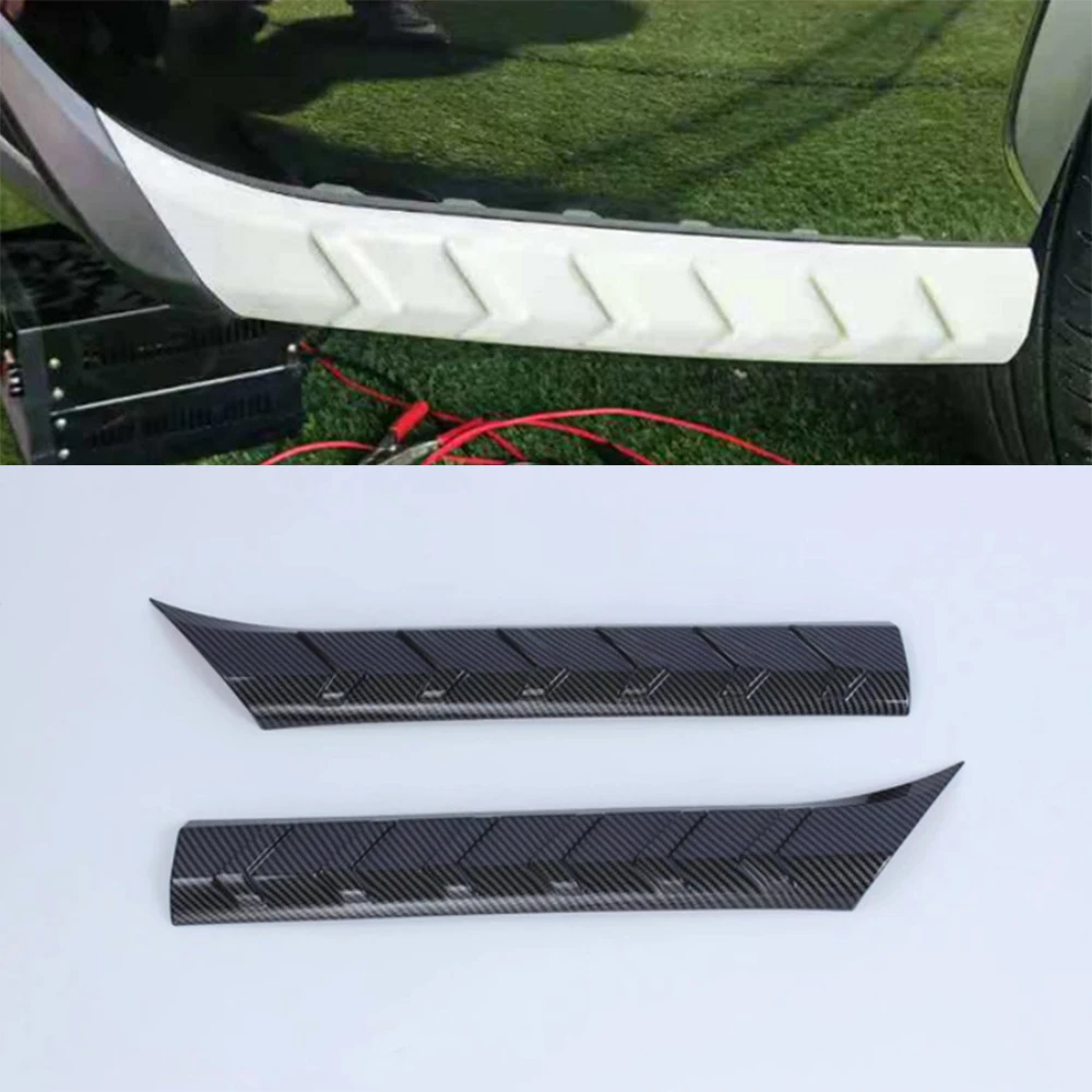 

For Toyota Highlander 2022 Car Rear Bumper Side Corner Protection Strips Trim Styling Exterior Auto Moldings