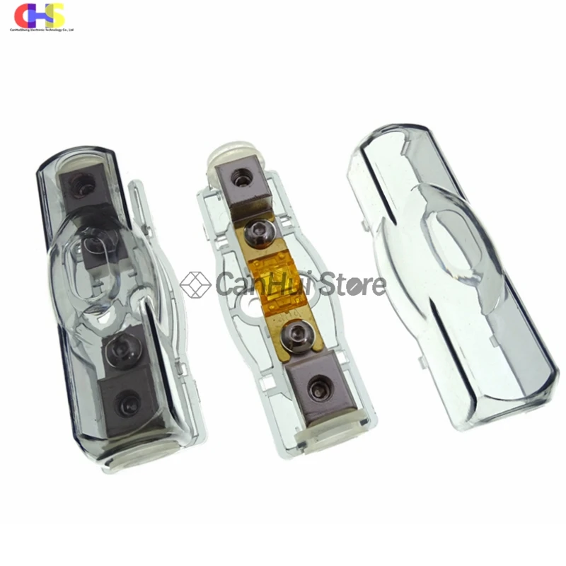 1Set Car Audio Auto Mini ANL AFS Car Fuse Holder Block 20 30A 40 50 60A 80 100 150 200 A 32V ANS-8 Safety Plate Base Trumpetuse