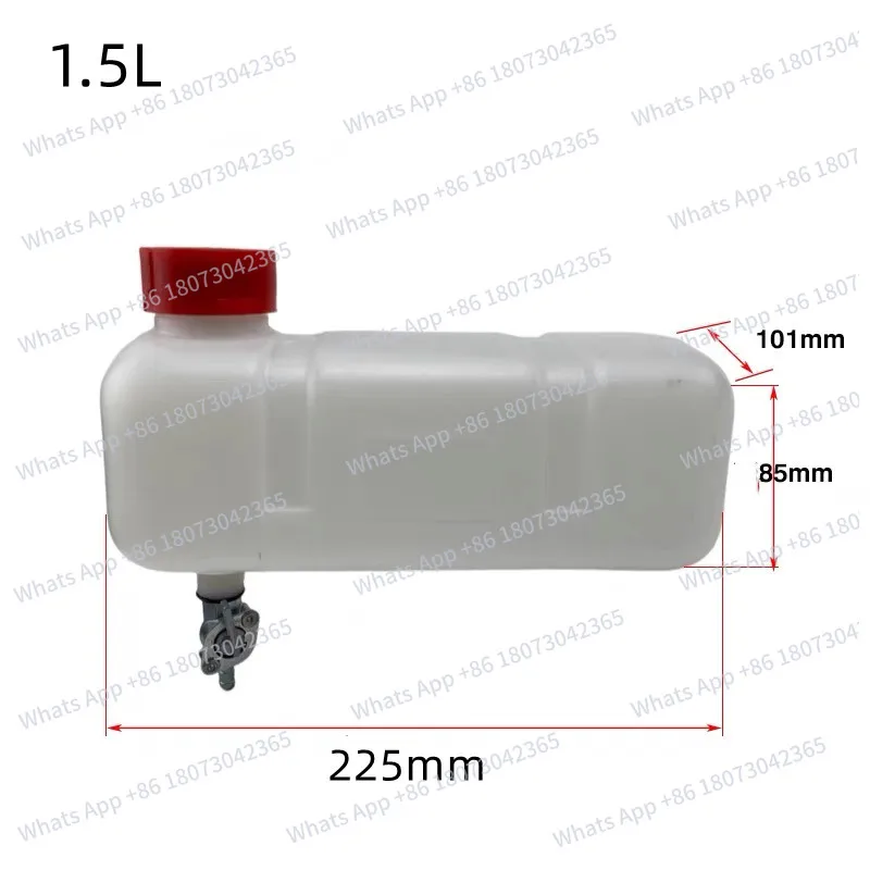 

Fuel tank assembly w/ cock 1.5 Liter 1E40F 1E43F 445F 2 stroke petrol 142F filter cap valve cock tap pump parts