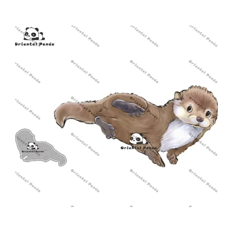 Novos Cortadores de Metal para Van de Campismo, Baby Otter, DIY, para Álbum de Fotos, Novo Cortador SCG para Artesanato e Decoração de Outono