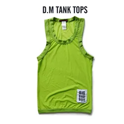 D. M men's tank top with mesh, transparent and breathable sleeveless suspender as a base, personalized