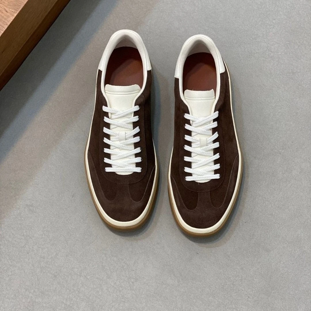 

2026 Lightweight Mens Retro Training Shoes Leather Platform Casual Skate Shoes Multifunctional Tennis Shoes