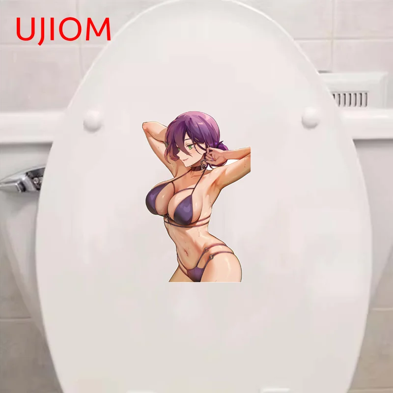 UJIOM Reze Enchanting Seductive Bikini Waifu Wall Sticker Delicate Attractive Waterproof Decal Suitable For Baby Nursery Room
