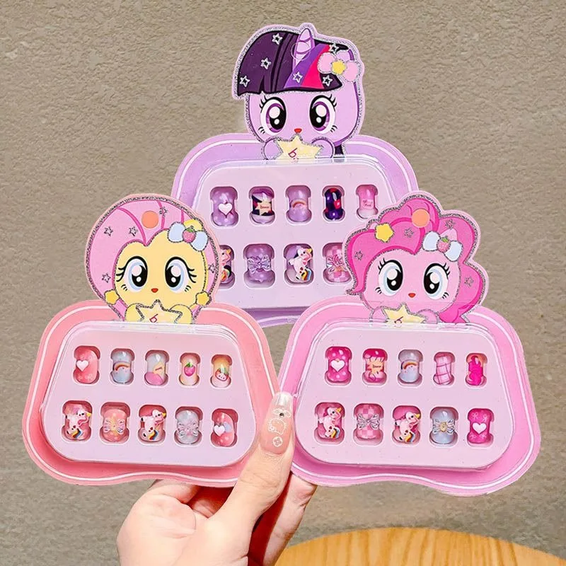 My Little Pony Rainbow Dash Pinkie Pie Fluttershy Cartoon Anime Movie Creative Nail Stickers Creative Cute Children Wear Nails