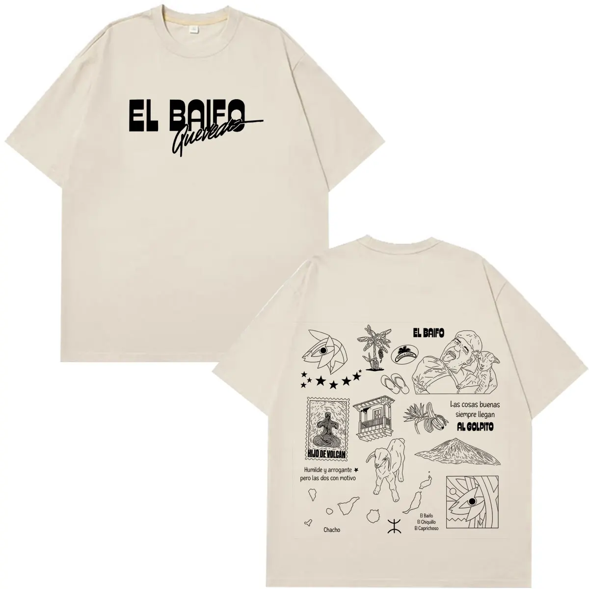 QUEVEDO EL BAIFO Album 2026 Tour Grafik T-Shirt für Männer und Frauen Hip-Hop Harajuku T-Shirt Sommer Baumwolle Locker Lässig Vintage T-Shirts – Detail 7